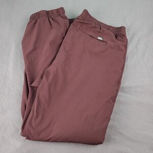Eddie Bauer Women's size 14 Burgundy Fleece Lined Joggers Pants  Activewear